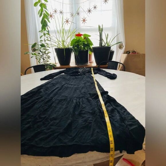 Anthropologie BTFL-Life Cutout Maxi Dress Black Size Medium $109 - Picture 8 of 12